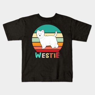 Vintage Retro Westie Kids T-Shirt